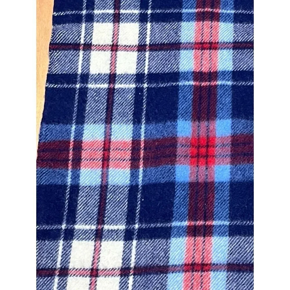 Vintage Carldyke Wool Tartan Fringe Blanket Plaid Scottish Cozy Cabin Rustic‎